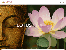 Tablet Screenshot of lotuselixirs.com